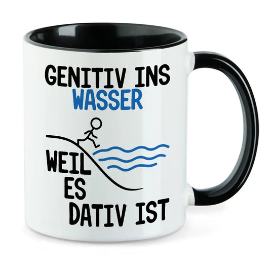 Genitiv ins Wasser weil es Dativ ist Tasse