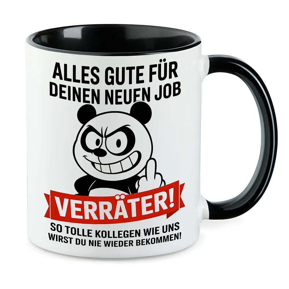 Alles Gute im neuen Job Verräter Jobwechsel Abschied Tasse