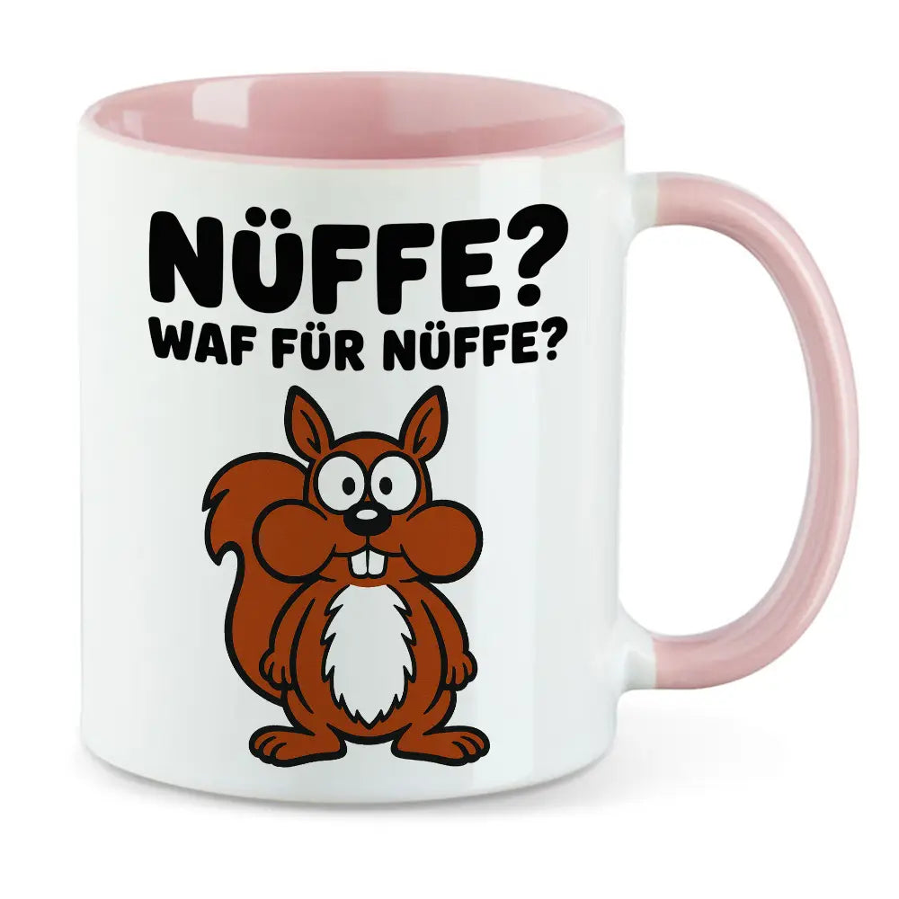 Nüffe? Waff für Nüffe? Lustige Eichhörnchen Tasse