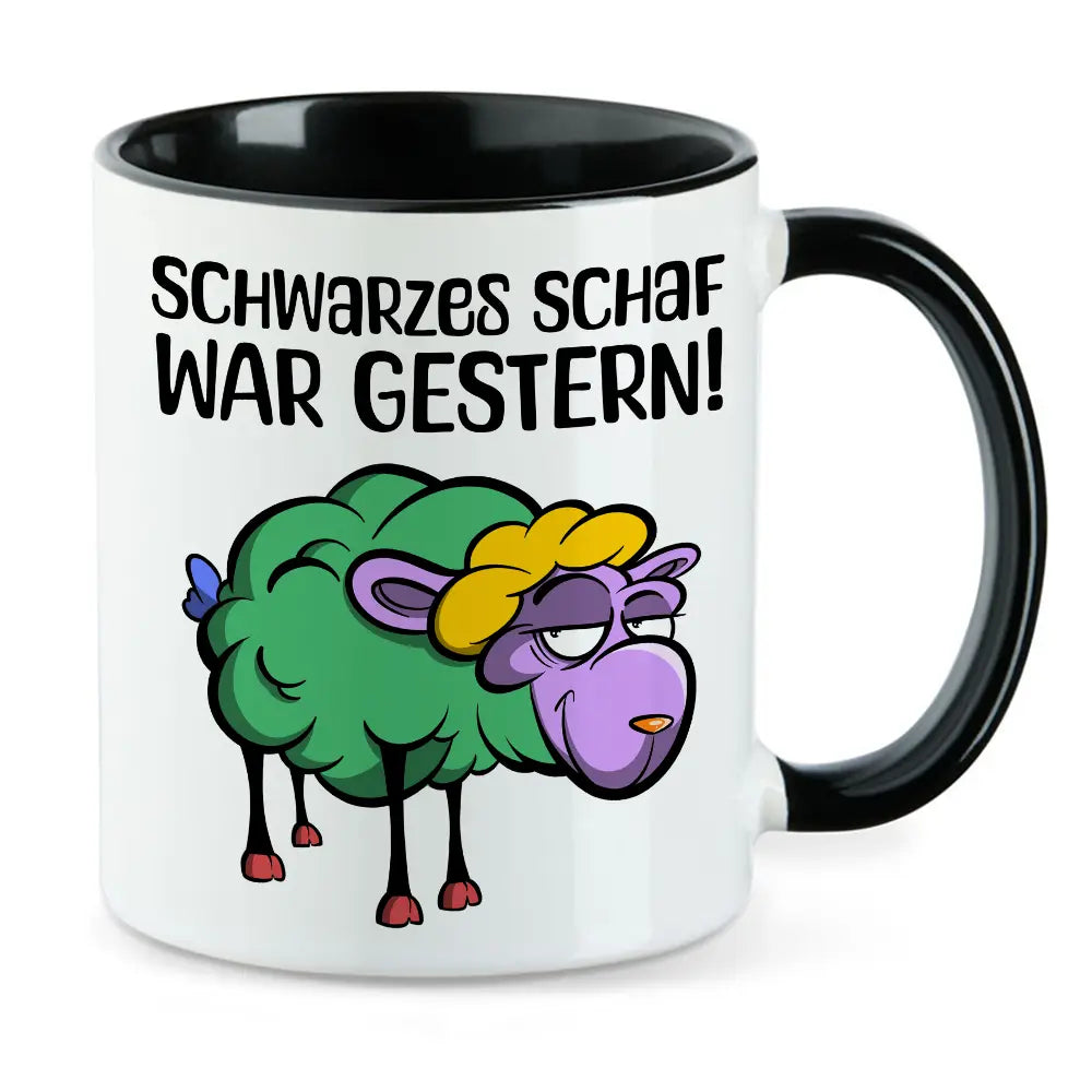 Schwarzes Schaf war gestern Tasse