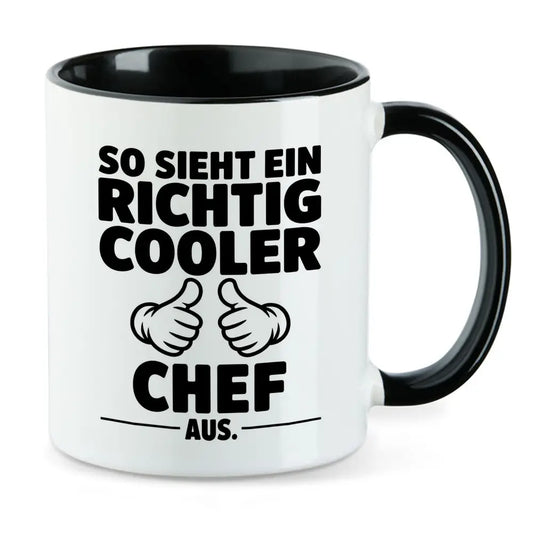 So sieht ein richtig cooler... Chef Tasse