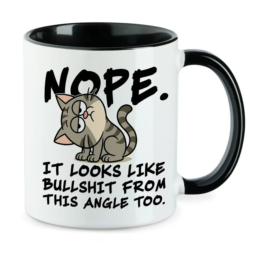It looks like bullshit Spruch Tasse mit Katze