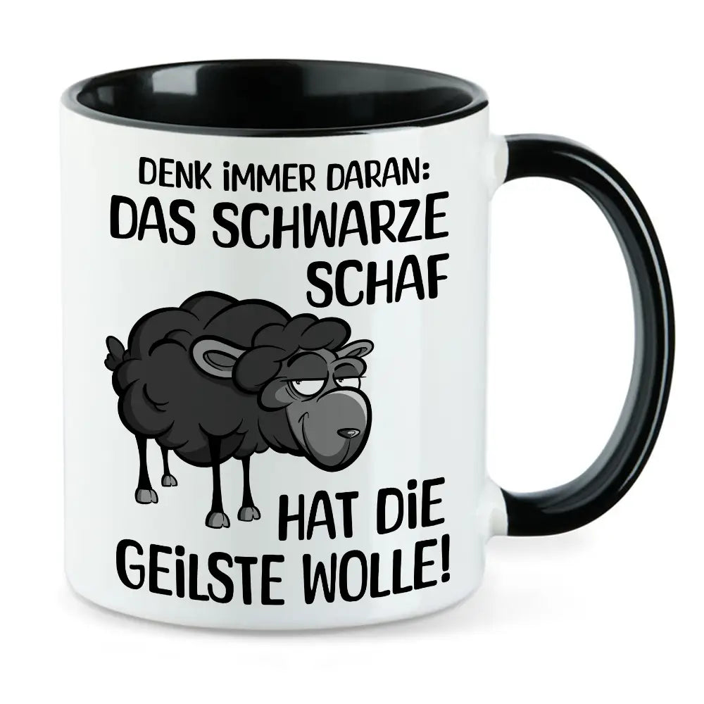Tasse schwarzes Schaf