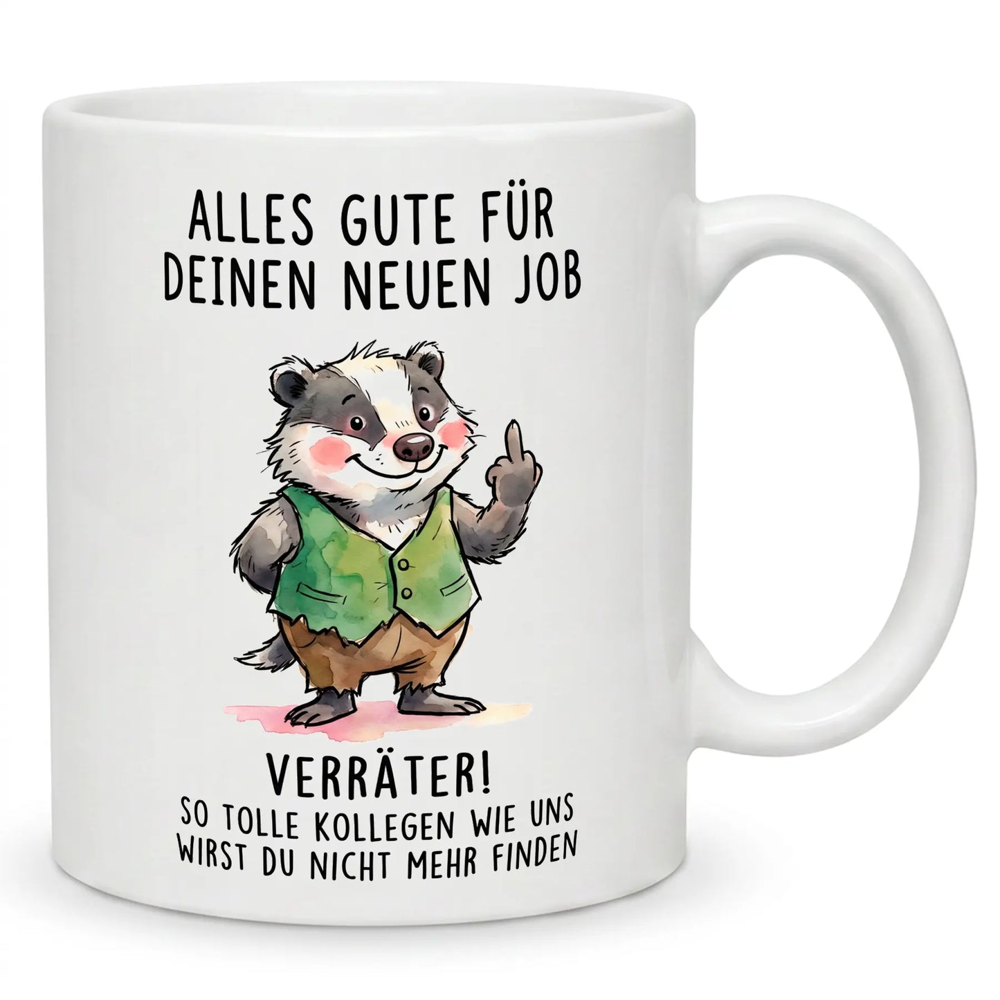 Alles Gute im neuen Job Verräter Jobwechsel Abschied Tasse