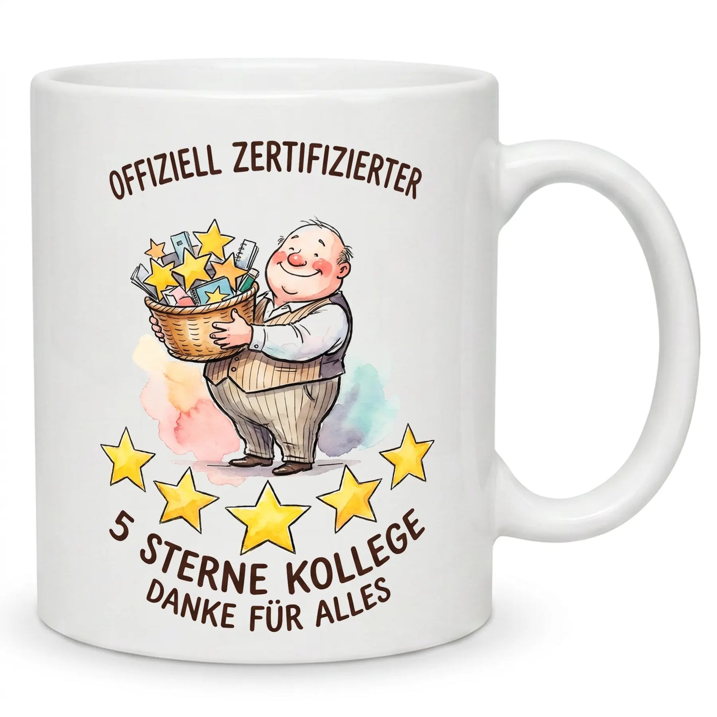Offiziell zertifizierter 5 Sterne Kollege - Danke Tasse