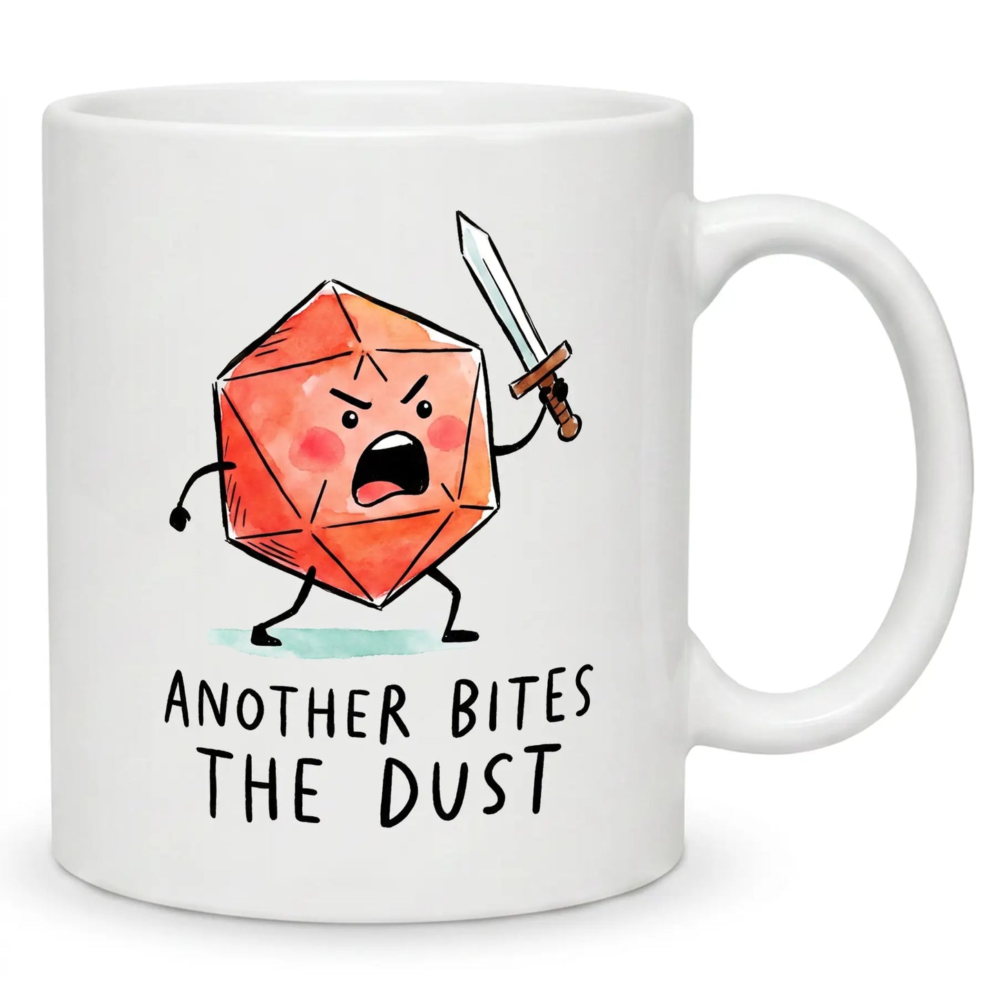 Another bites the dust Pen and Paper D20 Tasse