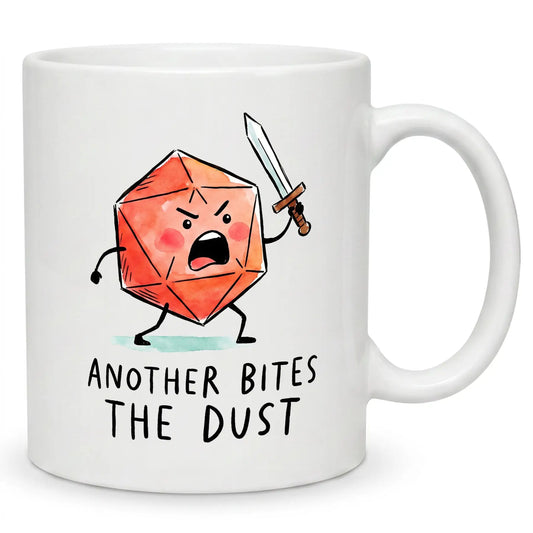 Another bites the dust Pen and Paper D20 Tasse