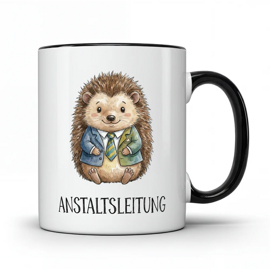 „Anstaltsleitung“ – Igel Tasse