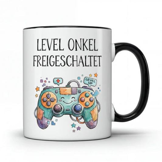 Level Onkel Gamer Tasse