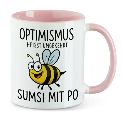 Optimismus heisst umgekehrt Sumsi mit Po Tasse