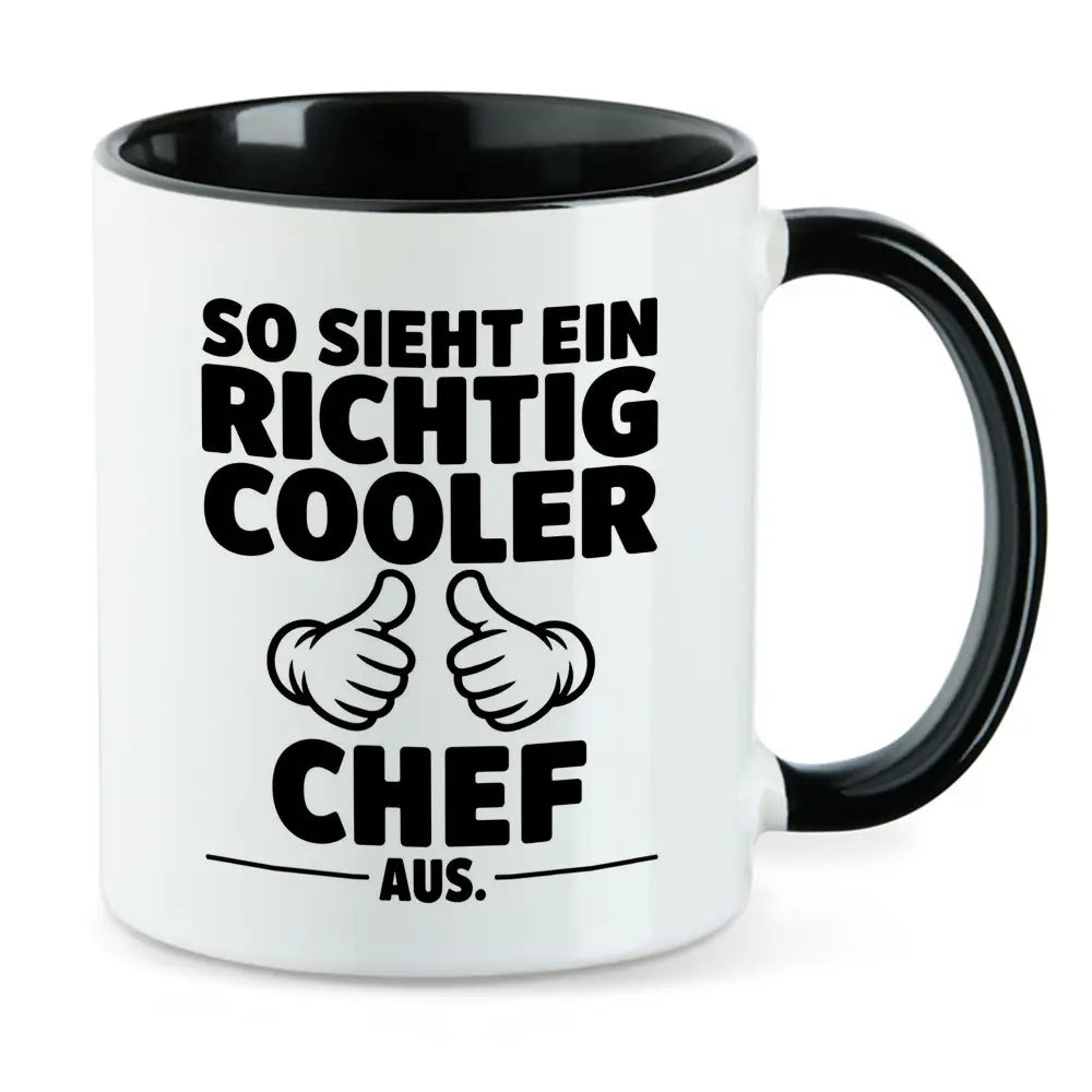 So sieht ein richtig cooler... Chef Tasse