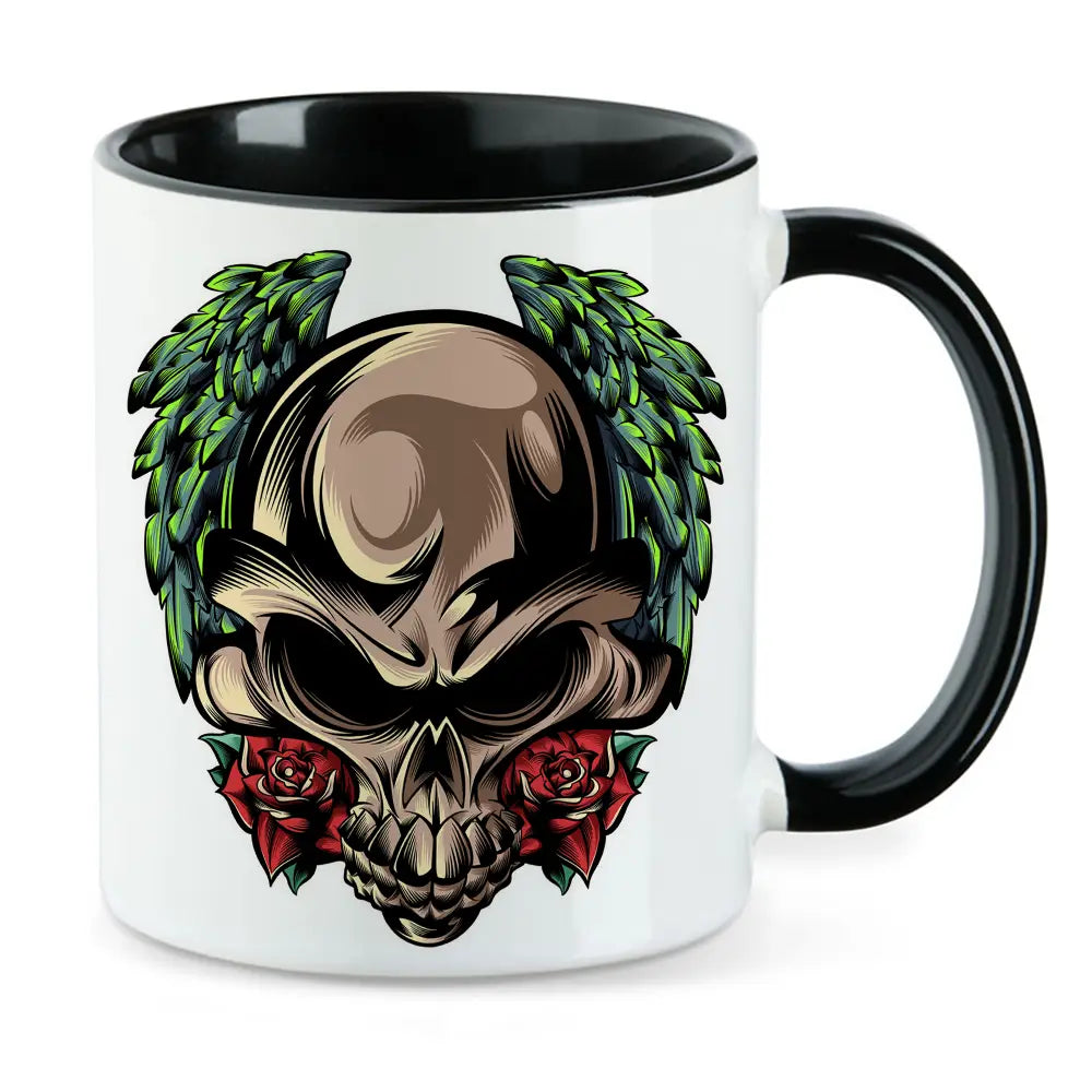 Skull and Roses - Tasse mit Totenkopf Skull